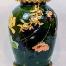 Large Antique Aesthetic Arts and Crafts Period Bronze Mounted Ceramic Vase