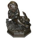 Antonio Giovanni Lanzirotti (1839-1911) Boy and Parrot with Grapes