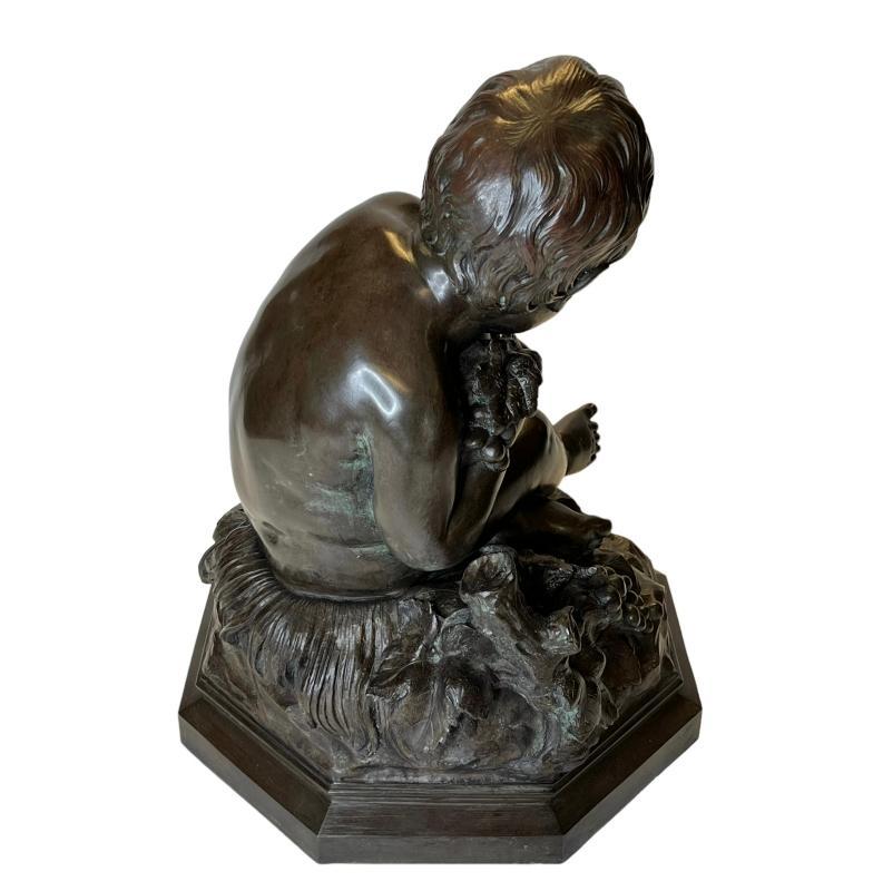 Antonio Giovanni Lanzirotti (1839-1911) Boy and Parrot with Grapes