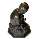 Antonio Giovanni Lanzirotti (1839-1911) Boy and Parrot with Grapes