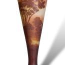 Monumental Emile Galle Cameo Glass Vase -- 33 in, 84 cm