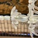 Set Four (4) Antique Alabaster Torchiere Floor Lamps