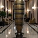 Pair Monumental Art Deco Bronze Vases from Waldorf Astoria Hotel