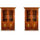 Pair Antique French Empire Bookcases / Bibliotheques / Cabinets