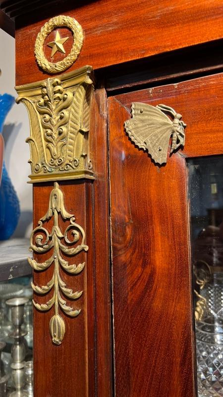 Pair Antique French Empire Bookcases / Bibliotheques / Cabinets