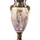 Antique Louis XVI Sevres Style Garniture -- Centerpiece Bowl and Vases / Urns