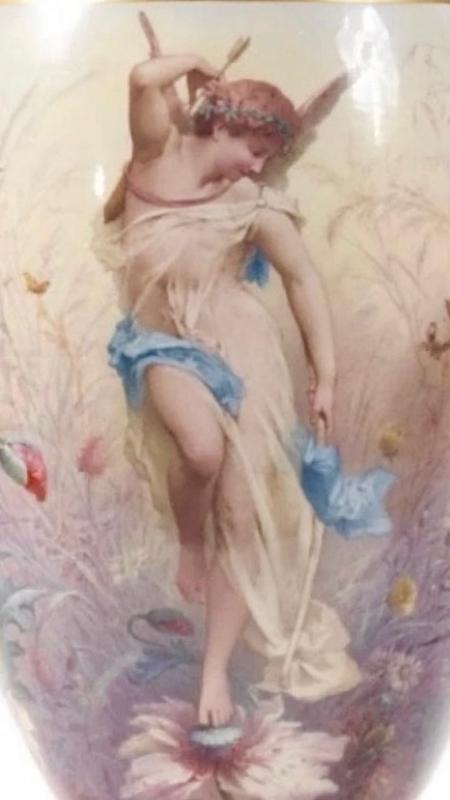 Antique Louis XVI Sevres Style Garniture -- Centerpiece Bowl and Vases / Urns