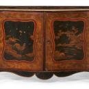 English George III Chinoiserie Japanned Commode