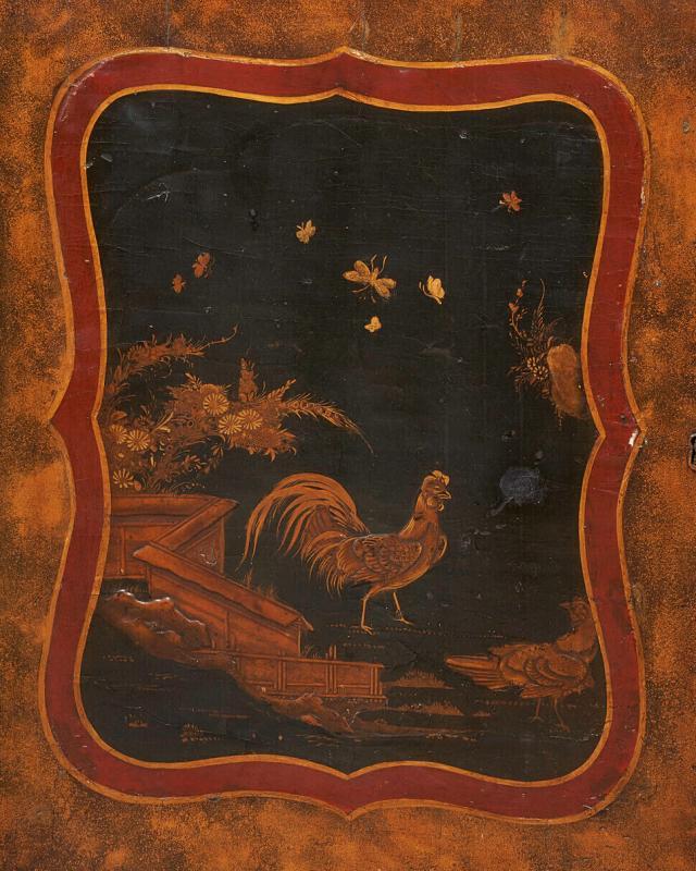 English George III Chinoiserie Japanned Commode