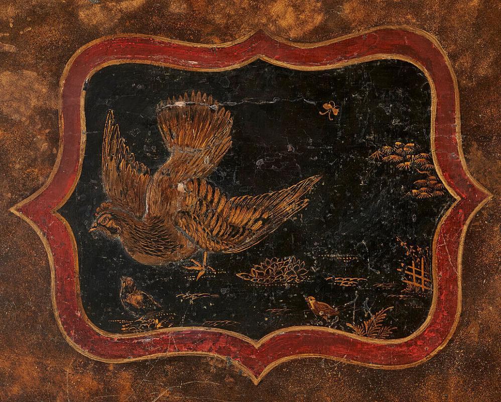 English George III Chinoiserie Japanned Commode