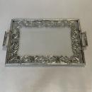 Vintage Italian Silver Plated Bar Cart / Drinks Trolley