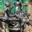 Josef Carl Klinkosch (1822-1888) Austrian Sculpture in Silver, Lapis Lazuli and Marble