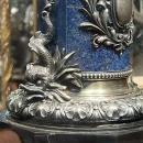 Josef Carl Klinkosch (1822-1888) Austrian Sculpture in Silver, Lapis Lazuli and Marble