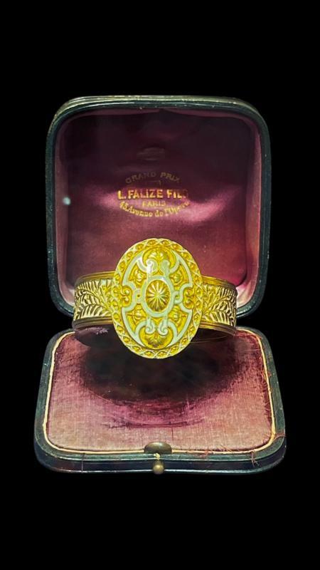 Lucien Falize French Gold and Enamel Bracelet Circa 1871-1882