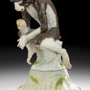 Vintage Samson French Porcelain Monkey in Manner of Meissen
