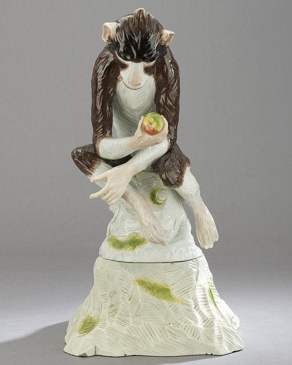 Vintage Samson French Porcelain Monkey in Manner of Meissen