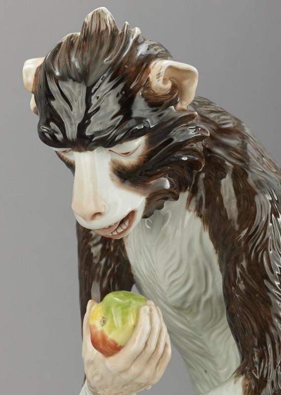 Vintage Samson French Porcelain Monkey in Manner of Meissen