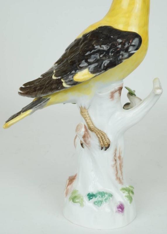 Pair Vintage Meissen Porcelain Bird Figurines