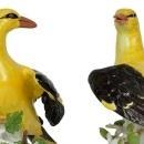Pair Vintage Meissen Porcelain Bird Figurines