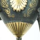 Pair French Neo-Grecian Greek Revival Bronze Amphora Vases After Ferdinand Levillain