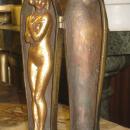 Egyptian Sarcophagus with Erotic Nude Figurine After Franz Bergman