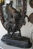 Large Marly Horse Bronze Sculpture After Coustou