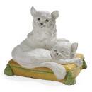 Italian Tin Glazed Terracotta Cats