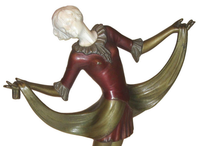 Josef Lorenzl Chryselephantine Bronze Sculpture