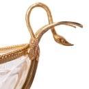 Crystal Freres Lead Crystal Gilt Bronze Centerpiece Bowl in Louis XVI Style