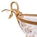 Crystal Freres Lead Crystal Gilt Bronze Centerpiece Bowl in Louis XVI Style