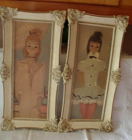 Retro Pixie Pictures Red Head and Brunette