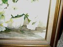 Watercolor Signed by Eugenia '84 White Petunias