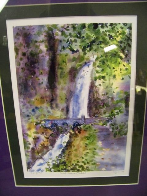 Crown Point and Wahkeena Falls signed, numbered