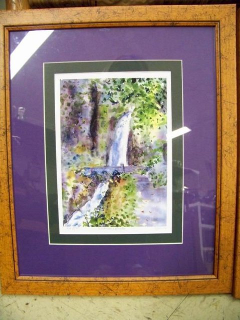 Crown Point and Wahkeena Falls signed, numbered