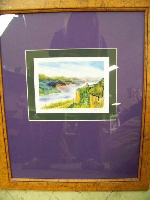 Crown Point and Wahkeena Falls signed, numbered