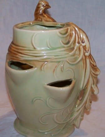 McCoy Strawberry Planter with Peacock