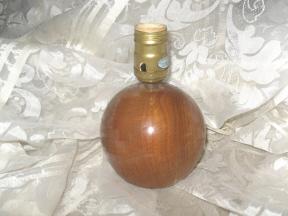 Vintage Myrtle Wood Table Lamp Mid Century Modern by Kenneth Molitor