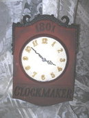 Vintage Clock Makers Advertising Sign Clock