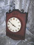Vintage Clock Makers Advertising Sign Clock