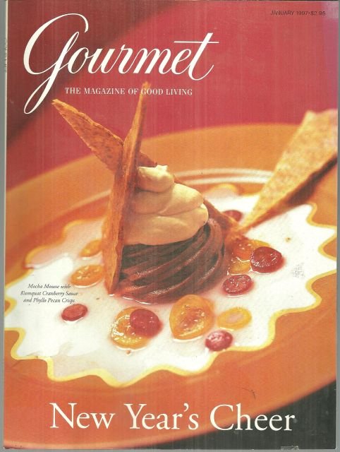 Gourmet Magazine January 1997 New Year's Cheer on the Cover