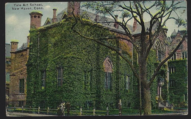 Vintage Postcard of Yale Art School, Yale University, New Haven, Conneticut 1918