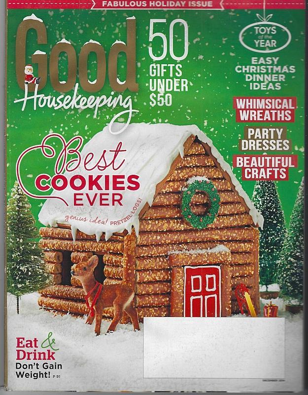 Good Housekeeping Magazine December 2014 Gifts Cookies Olivia Munn Game Night