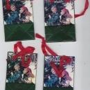 Small Christmas Mornin Paper Goody Bags Victorian Deisgn Girl Boy Lot of Four