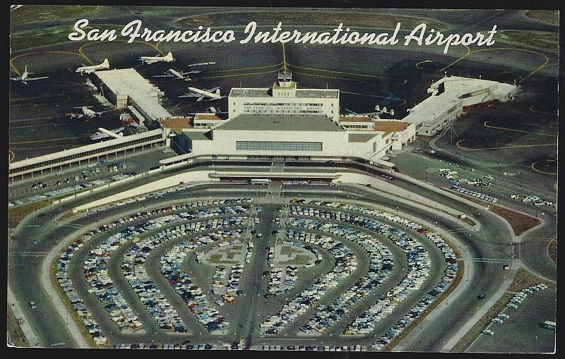 San Francisco International Airport California Vintage Unused Postcard