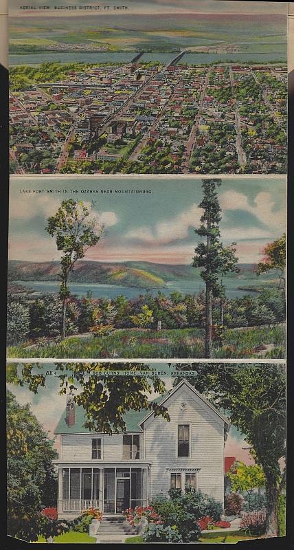 Arkansas Ozarks the Land of a Million Smiles Vintage Souvenir Postcard Folder