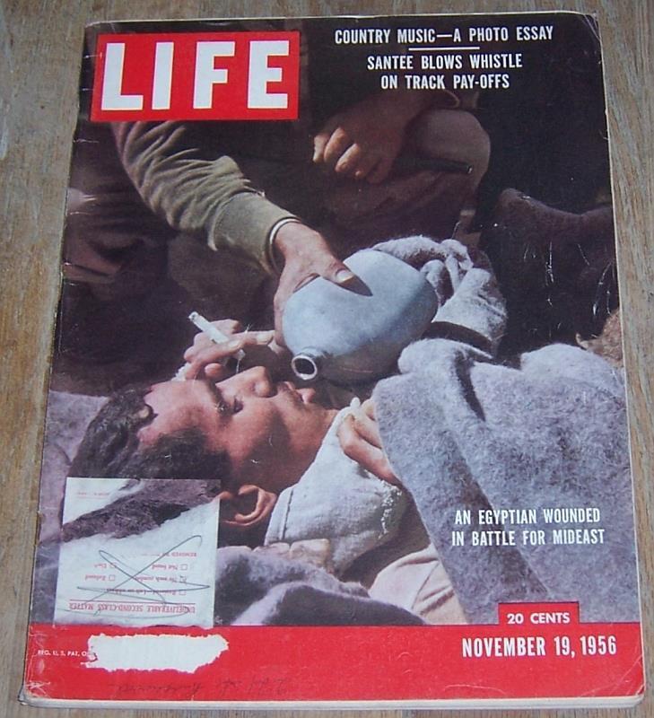 Life Magazine November 19, 1956 Suez Battle Country Music Eisenhower Churchill