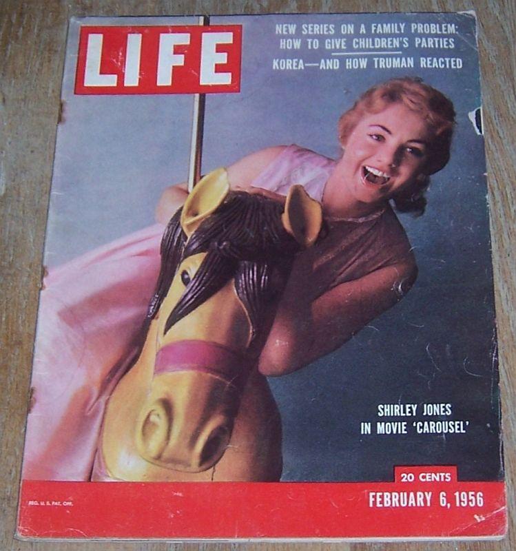 Life Magazine February 6, 1956 Shirley Jones Reginald Marsh Korean War Birds