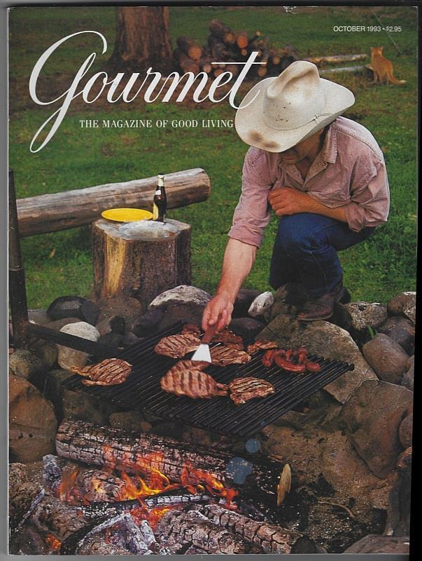 Gourmet Magazine October 1993 Dude Ranching in British Columbia Tucson Big Sur Autumn Dinner Beer