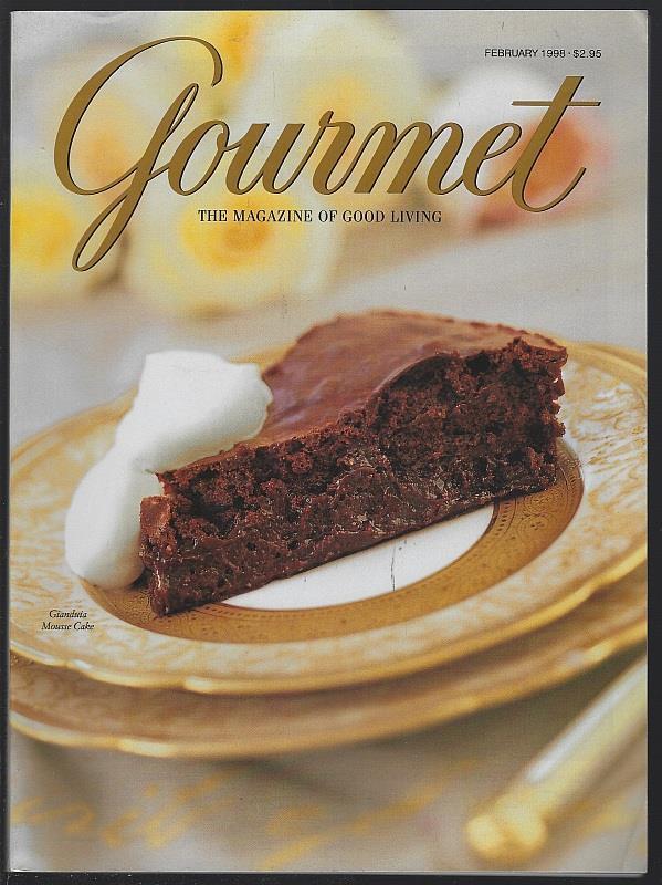 Gourmet Magazine February 1998 Lucius Beebe, Curry, Villa in Venice, South Africa