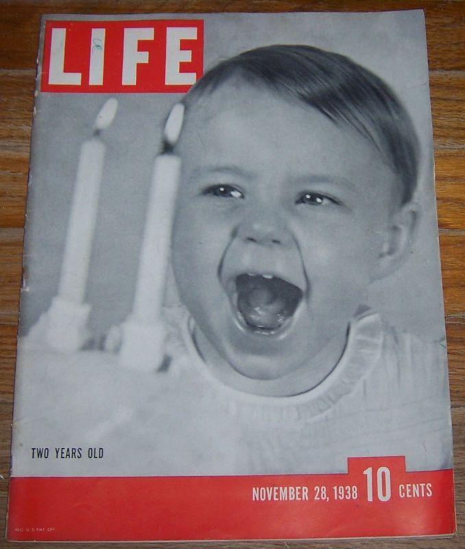 Life Magazine November 28, 1938 Celebrating Life Magazines 2nd Year/Disney